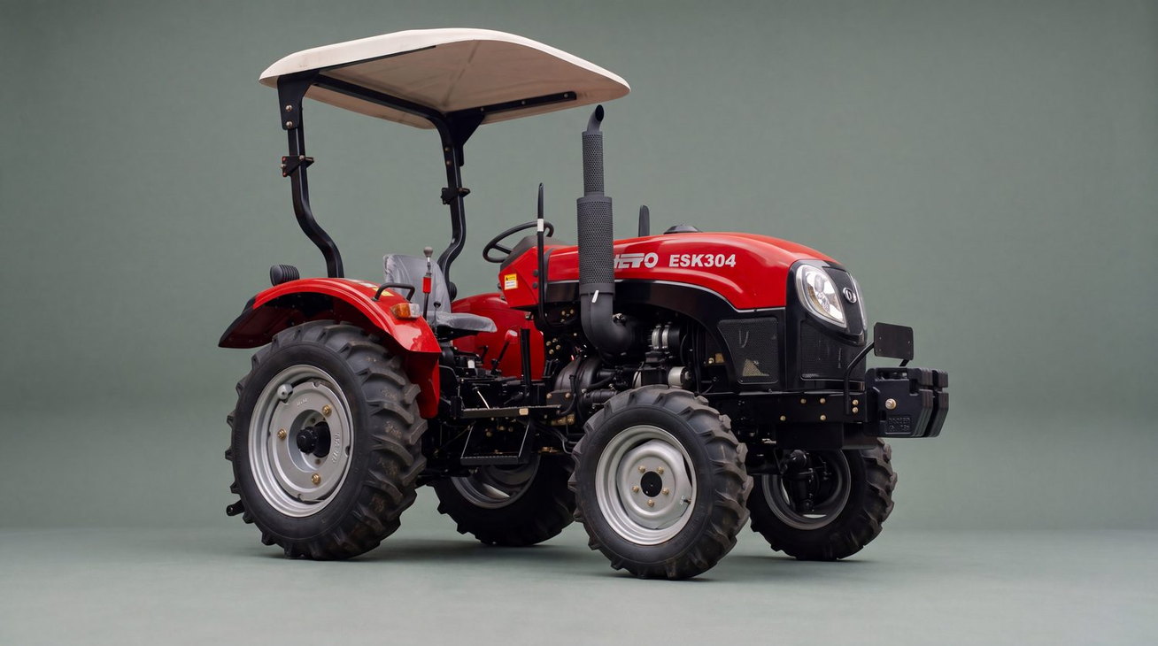 Trator compacto OZ Trac ESK304 em vista geral